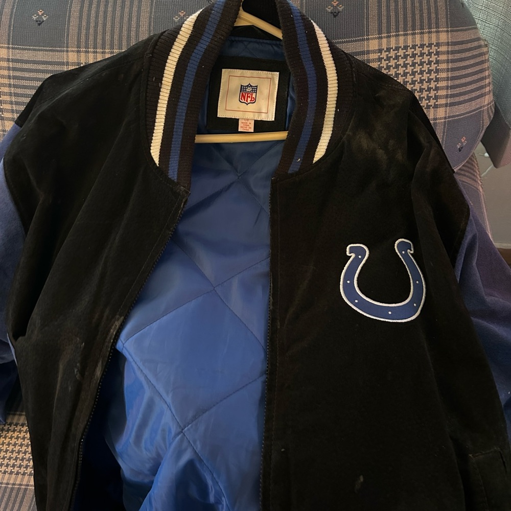 Indianapolis Colts Suede Coat